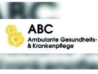 Logo von ABC Ambulante Gesundheits- & Krankenpflege mit Sonnenblumen-Design.