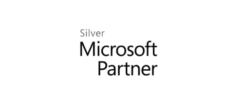 Logo von Microsoft Partner in Silber, das die Partnerschaft mit Microsoft darstellt.